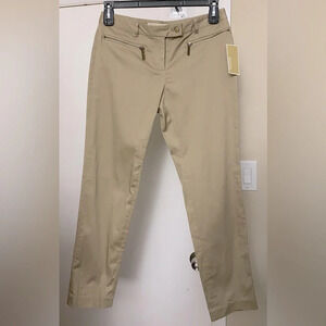 NWT MICHAEL Michael Kors Khaki Pants Size 4